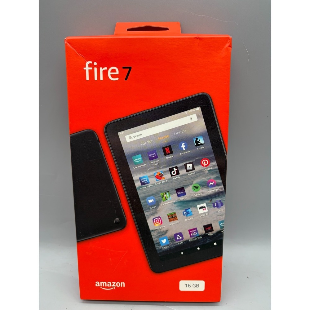Amazon Fire 7 Tablet  (12th Gen) 16GB WiFi - Black - Sealed
